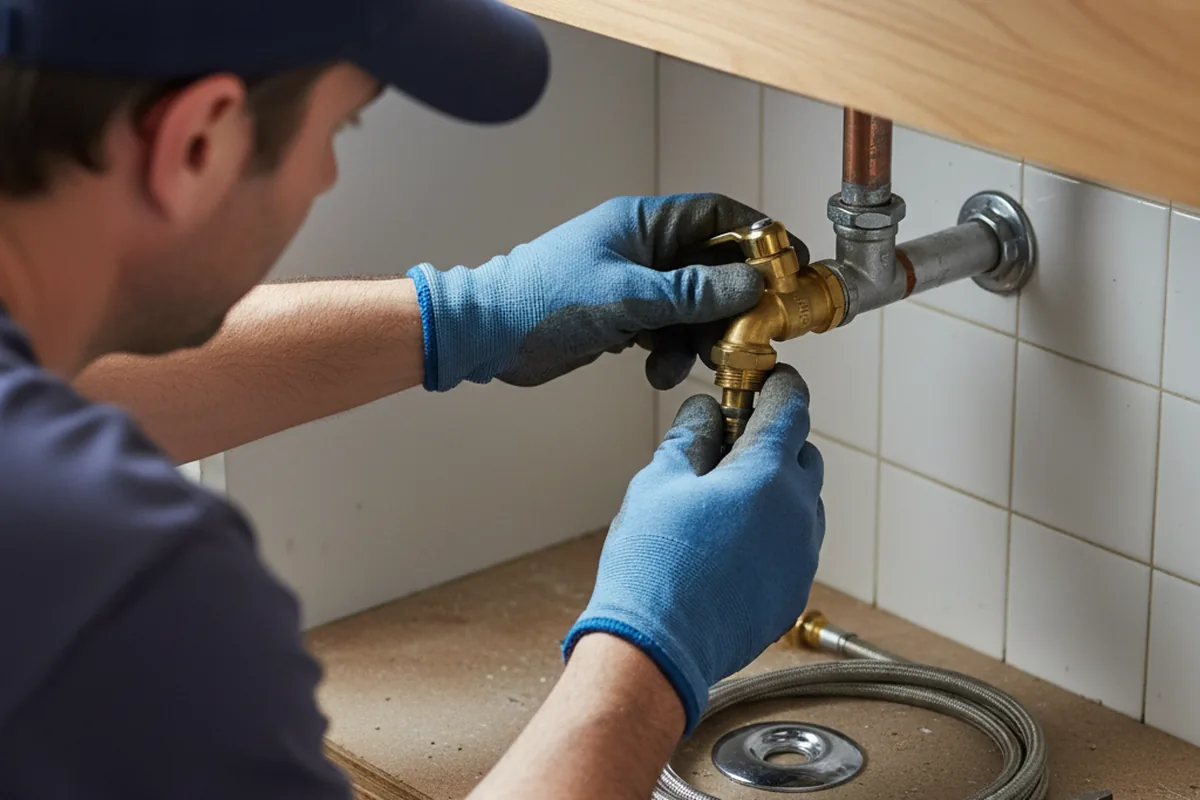Shutoff valve and fitting work during Faucet and Fixture Repair in Sumter